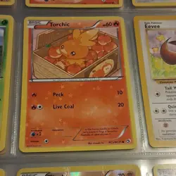 Pokemon TCG Card Lot of 9, Holo & Regular, Torchic, Growlithe, Eevee - Image 3