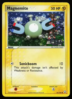 Magnemite 66/109 Common Reverse Holo Stamped Team Rocket Returns Pokemon Card - Image 1