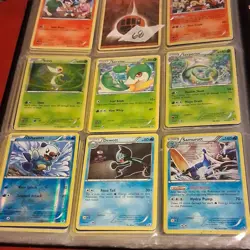 Pokemon TCG Card Lot of 9, Snivy, Servine, Serperior, Oshawott, Dewott - Image 1