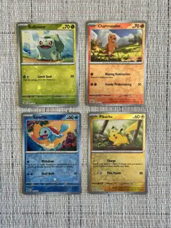 Pokemon TCG Scarlet & Violet 151 Costco Tin Promos - Cosmos Holos - 4 Card Set - Image 1