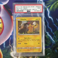 Pokemon Card | PSA 9 Pikachu SM234 Sun & Moon Black Star Promo Cosmo Holo 2019 - Image 1