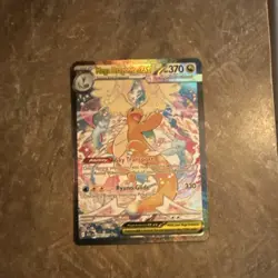 Pokemon Mega Dragonite EX Full Art Holo Card 370 HP 290/217 English - Image 1