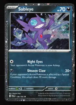 Sableye (Cosmos Holo) Rare Miscellaneous Cards & Products 136/193 NM - Image 1