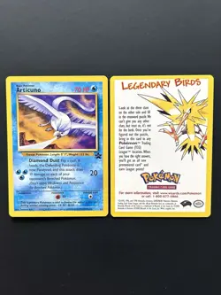 Articuno #22 Black Star Promo + Ad Card (PACK FRESH) - Image 1