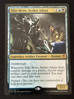 1x MTG Silas Renn, Seeker Adept (Foil) - Commander 2016 (C16) #43 - Magic - Image 1