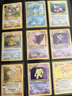 Pokemon Complete Vintage Fossil Set 62/62 Cards (HP/MP/DMG) - Image 1