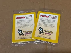 2001 WOTC POKEMON MOVIE ENTEI #34 BLACK STAR PROMO REVERSE HOLO LOT OF 2 SEALED - Image 1
