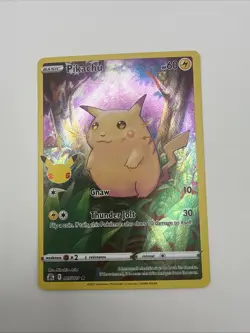 Pokemon Pikachu Holo Rare Card Celebrations 005/025 Basic English NM/LP - Image 1