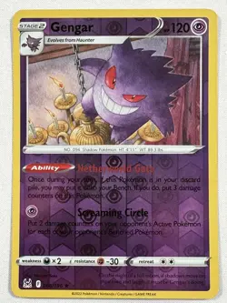 Gengar 66/196 Lost Origin Reverse Holo Rare Pokemon Card TCG 066/196 Pokemon - Image 1