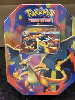 Pokemon TCG Mega Charizard Tin Mega Charizard Y Ex Box- Sealed- In Hand - Image 1