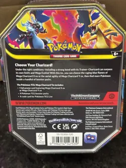 Pokemon TCG Mega Charizard Tin Mega Charizard Y Ex Box- Sealed- In Hand - Image 4