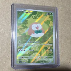 2026 Pokemon Perfect Order Rowlet 090/088 Illustration Rare IR Full Art Holo - Image 1