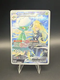 Cynthia's Roserade 184/182 Sv10: Destined Rivals Illustration Rare Pokemon TCG - Image 1