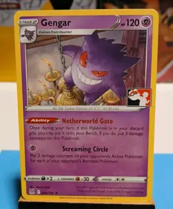 Gengar 066/196 Prize Pack Series 3 Pokemon Play! Stamp Promo Mint Condition! - Image 1