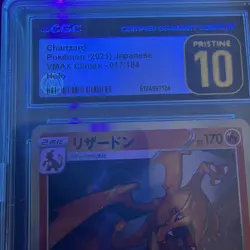 2021 Japanese Pokemon VMAX Climax S8B 017/184 Holo Charizard PRISTINE 10 CGC - Image 2