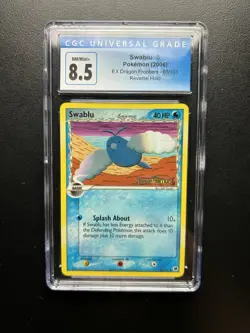 Pokemon EX Dragon Frontiers Swablu Reverse Holo 65/101 CGC 8.5 Near Mint-Mint+ - Image 1