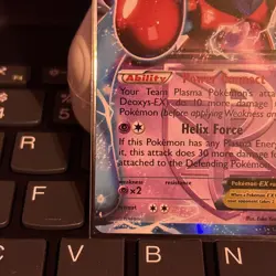 Deoxys EX (Team Plasma) BW82 Black & White Holo - Image 5