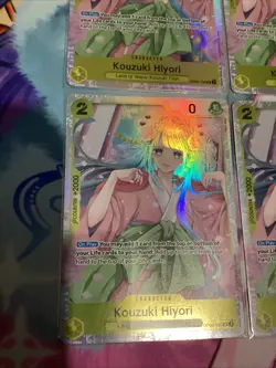 One Piece TCG Kouzuki Hiyori X4 OP06-106 SR Wings of the Captain Foil Playset - Image 2