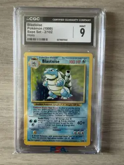 1999 Pokemon Blastoise CGC 9 Mint Holo #2 Base Set - Image 1