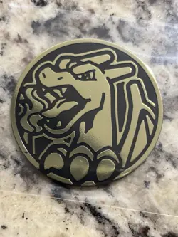 Official Pokemon Coin Charizard Trading Card Game Flipping Coin TCG Gold - Image 1