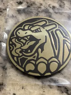 Official Pokemon Coin Charizard Trading Card Game Flipping Coin TCG Gold - Image 3