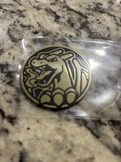 Official Pokemon Coin Charizard Trading Card Game Flipping Coin TCG Gold - Image 4