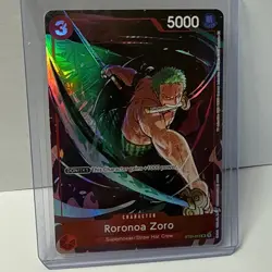 2023 One Piece Roronoa Zoro Gift Collection (Alt Art) ST01-013 Promo Foil Card - Image 1