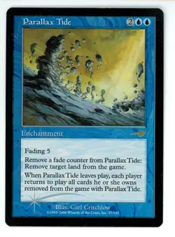 2000 WOTC MAGIC THE GATHERING MTG NEMESIS PARALLAX TIDE #37 HOLO FOIL LP-M+ - Image 1