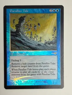2000 WOTC MAGIC THE GATHERING MTG NEMESIS PARALLAX TIDE #37 HOLO FOIL LP-M+ - Image 3