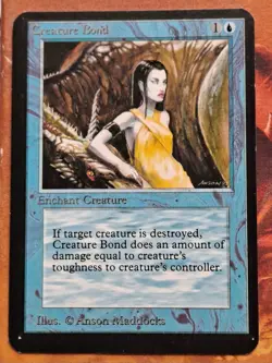 Mtg Alpha Off- Center Creature Bond - Image 1