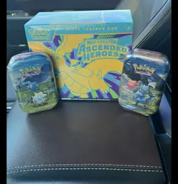 Pokemon Mega Evolution Ascended Heroes Elite Trainer Box & 2 Sealed Tins - Image 1