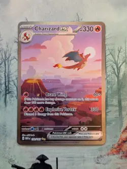 Pokemon TCG Charizard EX 199/165 SV 151 Special Illustration Rare LP - SEE PICS! - Image 1