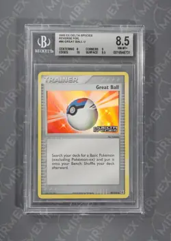Pokemon BGS 8.5 Great Ball #90 Reverse Foil Ex Delta Species 2005 English - Image 2