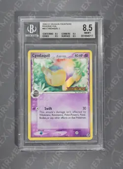 Pokemon BGS 8.5 Cyndaquil Delta Species #45 Rev Foil Ex Dragon Frontiers English - Image 2