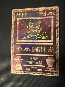 Ancient Mew 1999-2000 Pokemon Movie Promo Holo LP+ W/ Fat Swirl - Image 3