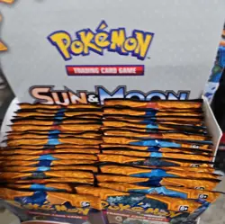 Lot of 32 Pokemon Sun And Moon {Fake} base set box of packs - Image 5