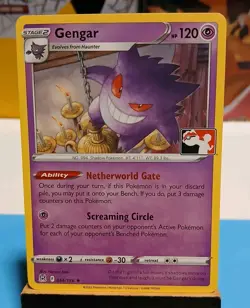 Gengar 066/196 Prize Pack Series 3 Pokemon Play! Stamp Promo Mint Condition - Image 1