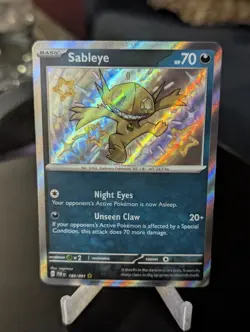 Pokemon TCG Pokemon Paldean Fates Sableye Shiny Holo 184/091 NM/LP - Image 1