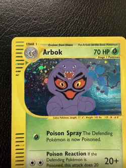 Arbok 3/165 Expedition Base Set Holo e-Reader Pokemon TCG With Swirl🌀 LP - Image 4