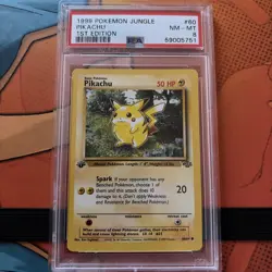 1999 Pikachu 60/64 Pokemon Jungle 1st Edition - Image 1