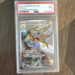 PSA 9 MINT Raichu 211/193 Sv02: Paldea Evolved illustration Rare 2023 - Image 1