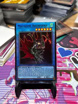 Yugioh Matador Archfiend MZMU-EN022 Miscut Error Misprint Copy B - Image 1