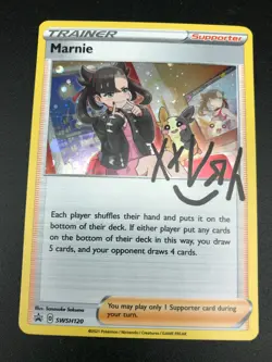 Marnie SWSH120 HOLO RARE Pokemon Black Star Promo NM 2021 Card TCG - Image 2