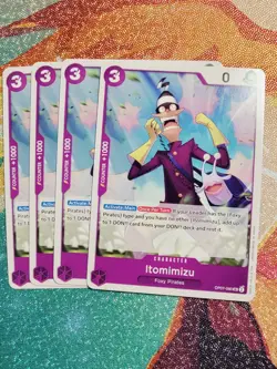 Itomimizu Playset - OP07-060 x4 - 500 Years in the Future - One Piece TCG NM - Image 1
