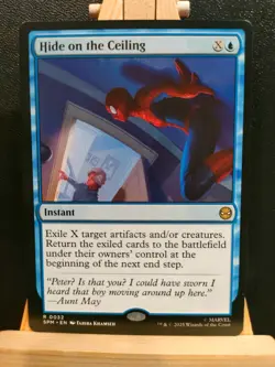 Hide on the Ceiling - Marvel's Spider-Man - Rare - NM (see pics) MTG - Image 1