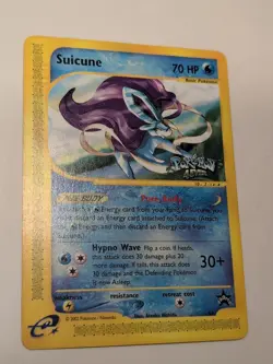 Suicune Promo 53 WOTC Black Star Pokemon Card LP Vintage 2002 - Image 4