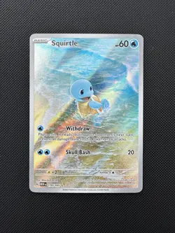 Pokemon Squirtle 170/165 Illustration Rare Holo Scarlet & Violet 151 Card NM - Image 1