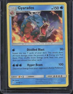 Gyarados - 30/181 - Reverse Holo Rare Team Up Set TCG - Pokemon Card - LP - Image 1