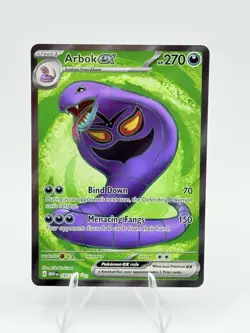 Pokemon - Arbok ex - 185/165 - Scarlet & Violet: 151 - Full Art Card - Image 1