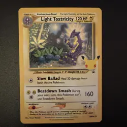 Light Toxtricity SWSH137 Ultra Rare Holo Celebrations Promo Pokemon Card - Image 1